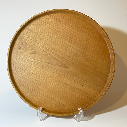 三谷龍二 Ruuji Mitani 丸盆 トレイ 山桜 30cm 現代作家  ★