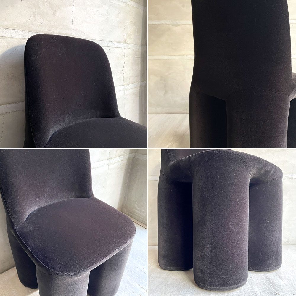 ミネルバ MINERVA ゾウ チェア Zo chair ブラック ベロア調 ぬいぐるみの椅子 黒川雅之 Kurokawa Masayuki ♪