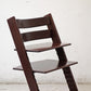 ストッケ STOKKE トリップトラップ TRIPP TRAPP ベビーチェア キッズチェア S/N5～ ブラウン ノルウェー 北欧家具 ●