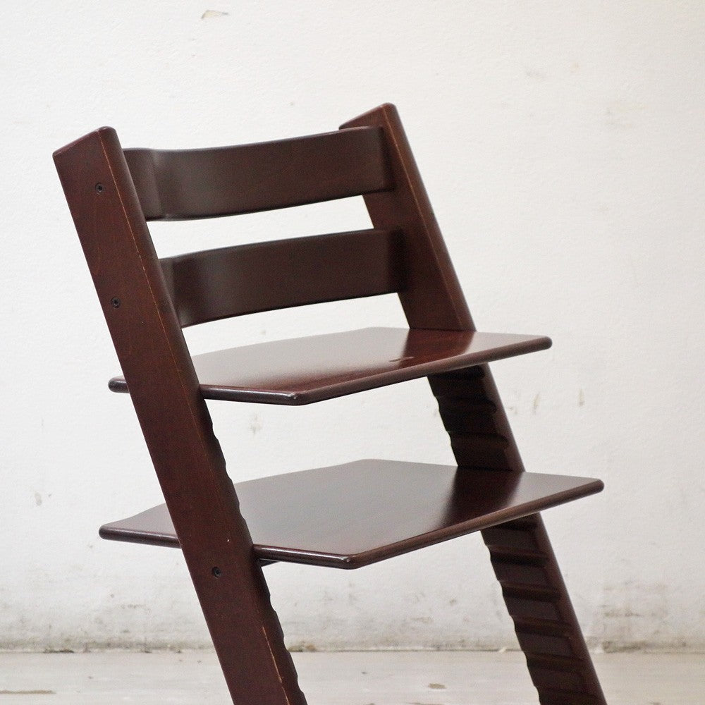 ストッケ STOKKE トリップトラップ TRIPP TRAPP ベビーチェア キッズチェア S/N5～ ブラウン ノルウェー 北欧家具 ●
