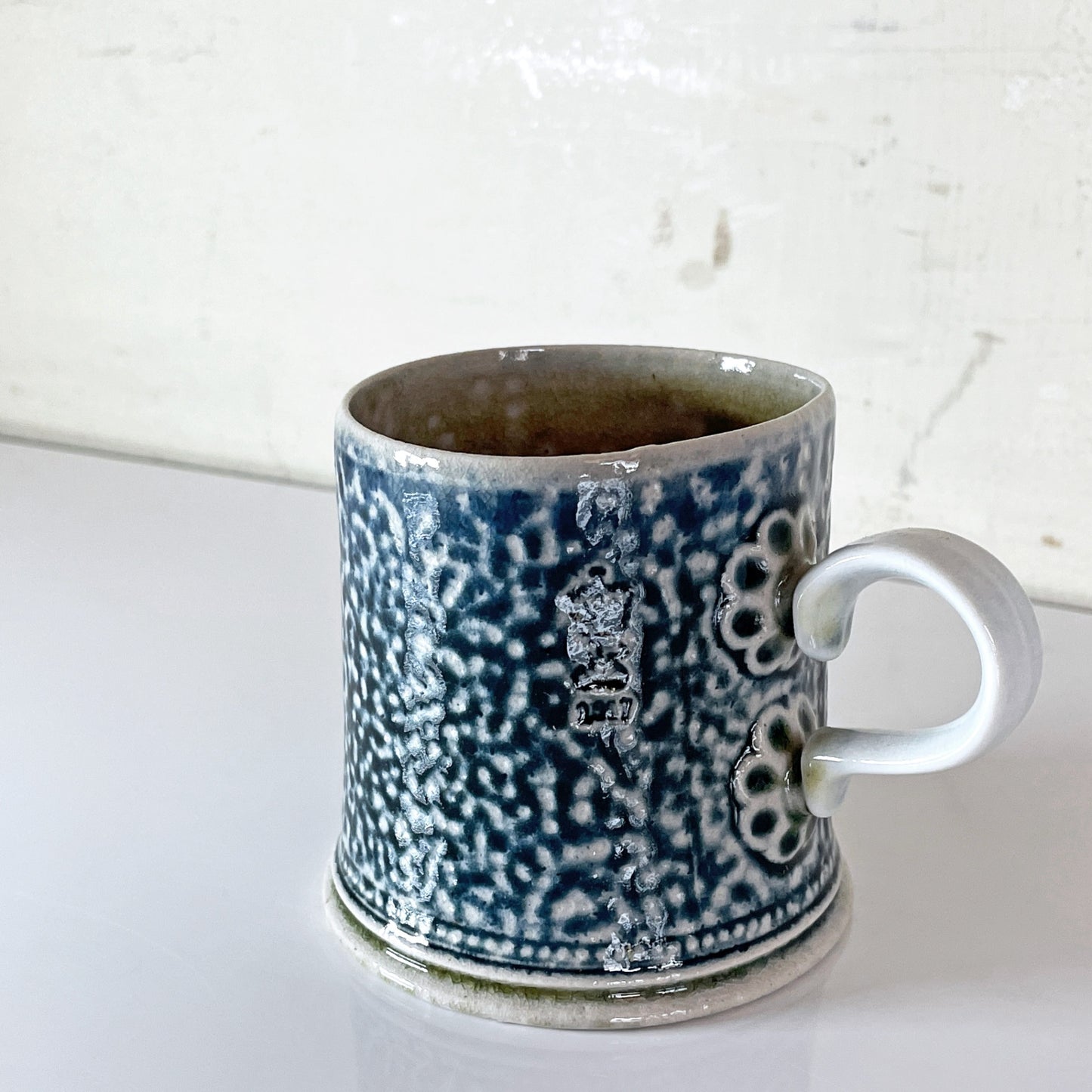 スティーブ・ハリソン Steve Harrison マグカップ ブルー系 ソルトグレーズ ARTS&SCIENCE取扱 2007年 希少 現代作家 ■