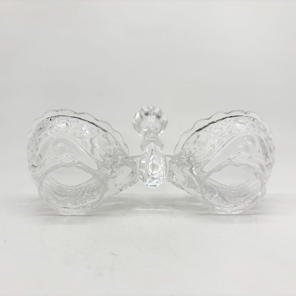 バカラ Baccarat ローザス ROSACES ソルト＆ペッパー 調味料入れ 小物入れ クリスタルガラス フランス 箱付 美品 ●