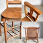 UKビンテージ Vintage チャーチチェア Church Chair チャペルチェア ダイニングチェア バイブルボックス クロス 教会椅子 英国 ■
