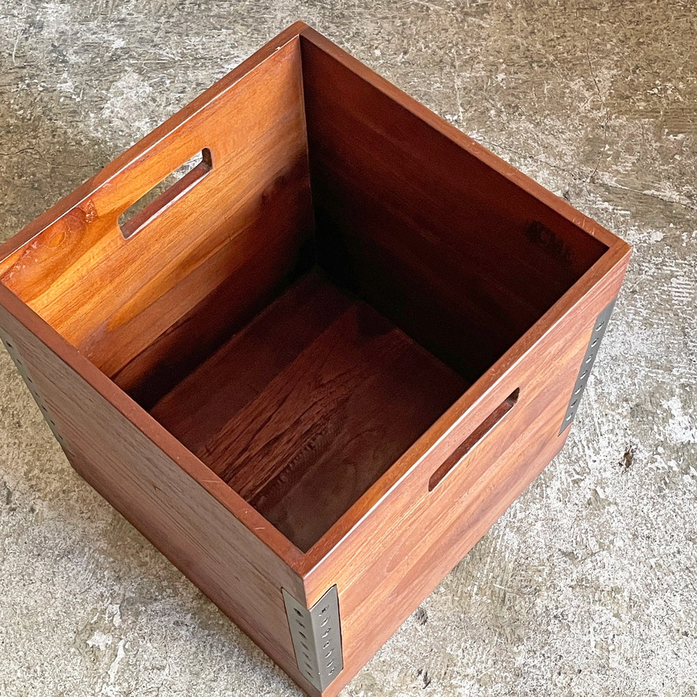 アクメファニチャー ACME Furniture トロイ オープンボックス TROY OPEN BOX L チーク古材 アイアン W32cm 収納 USビンテージスタイル 定価￥15,015- C ■