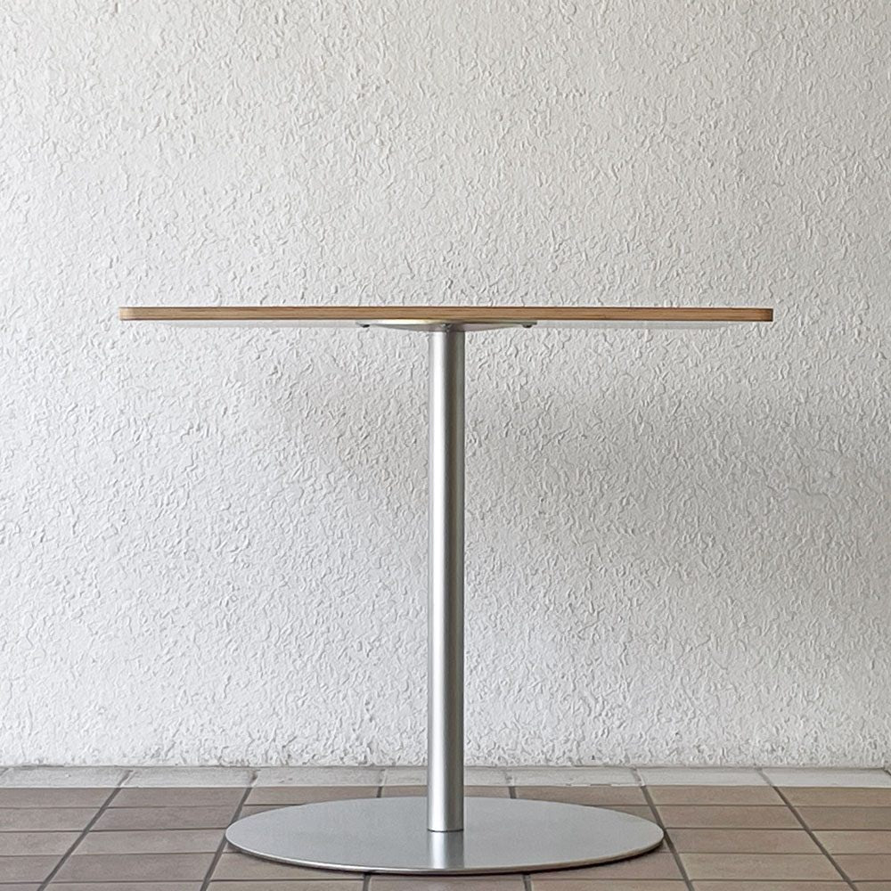 ラパルマ Lapalma ロンド RONDO スクエア カフェテーブル ロマーノ・マルカート ダイニングテーブル ホワイト W80cm 廃番 ◇