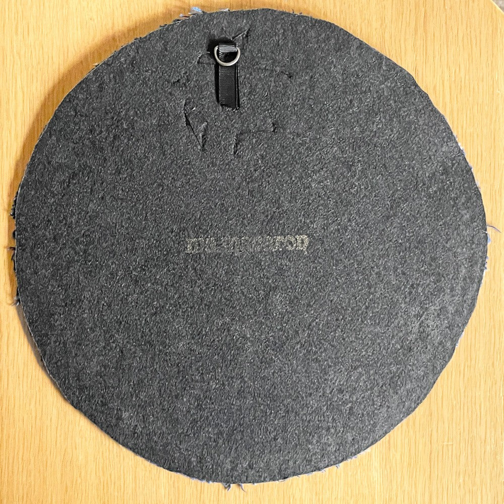 ママカロン ma.macaron ライオンの皿 壁掛け ウォールアート 横振り刺繍 φ26cm 刺繍作家 現代作家 ■