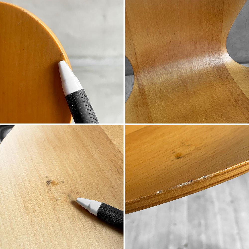 フリッツハンセン Fritz Hansen 3107 セブンチェア ビーチ材 ナチュラル ラッカー仕上げ アルネ・ヤコブセン スタッキング デンマーク 北欧家具 B ♪