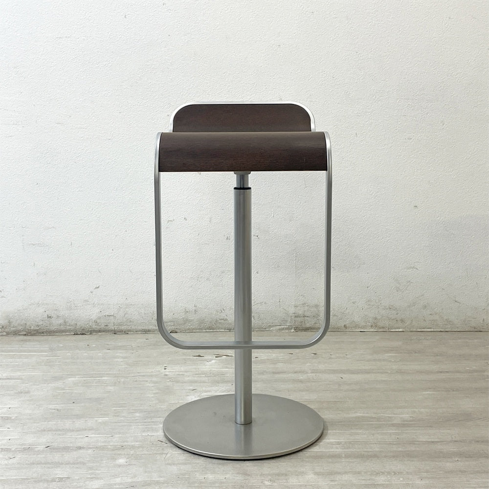 ラパルマ La palma レム LEM カウンタースツール 昇降式 カウンターチェア ハイスツール ウッドシート ダークウォールナット AZUMI アズミ B ●