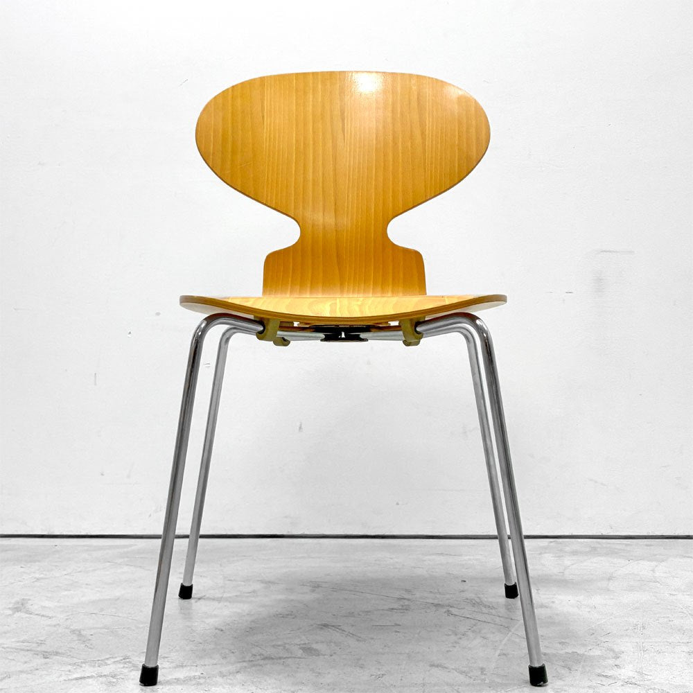 フリッツハンセン Fritz Hansen 3101 アリンコチェア アントチェア 4本脚 ナチュラルビーチ ラッカー仕上げ アルネ・ヤコブセン F ●