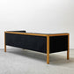 ハーマンミラー Herman Miller ネルソンキューブ 3pソファ Nelson Cube Sofa オーク無垢材 ファブリック ブラック ジョージネルソン George Nelson ●