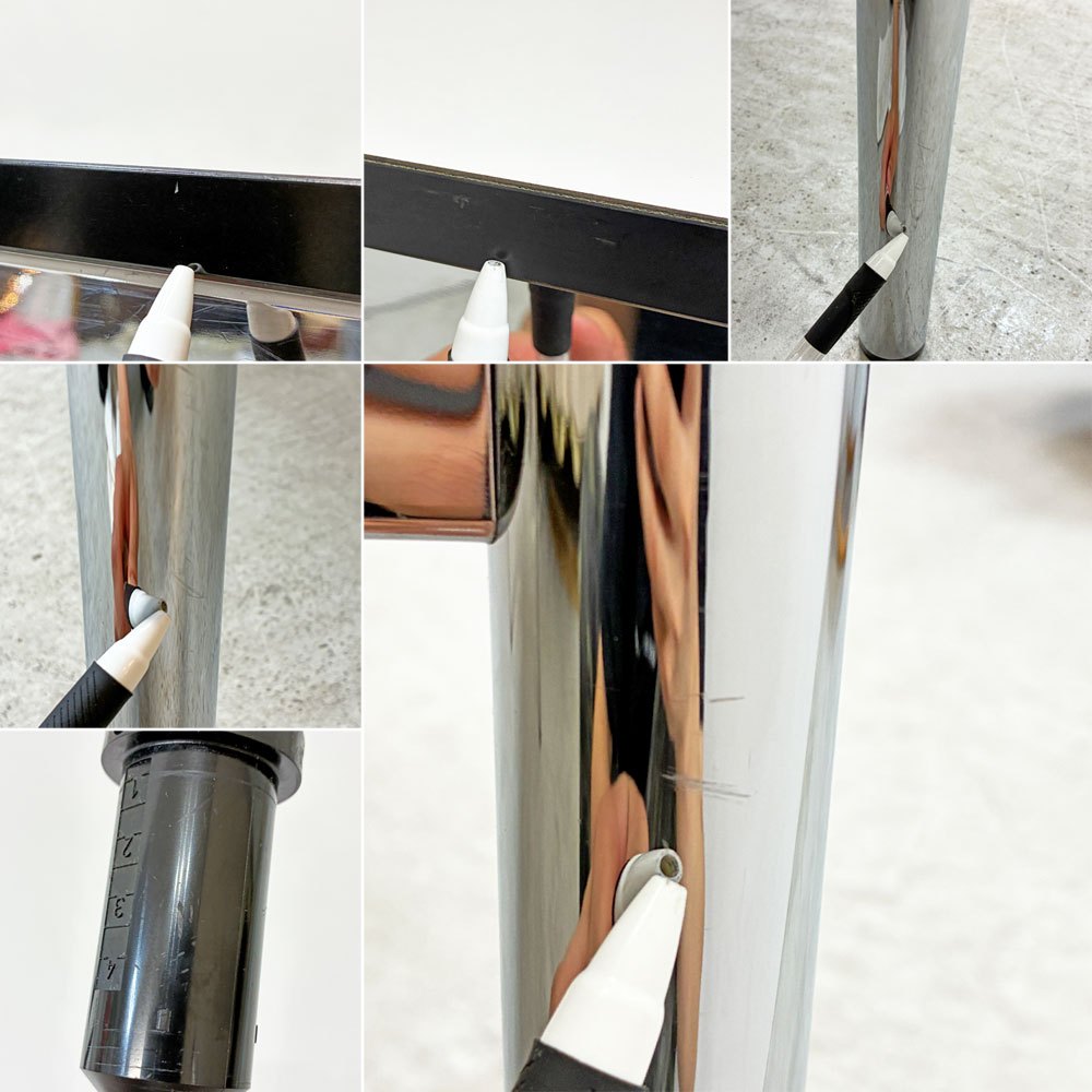 USMモジュラーファニチャー USM Haller USMハラーテーブル ワーキングデスク ダイニングテーブル パールグレーラミネート(ホワイト) W125 H74cm フリッツハラー スイス ●