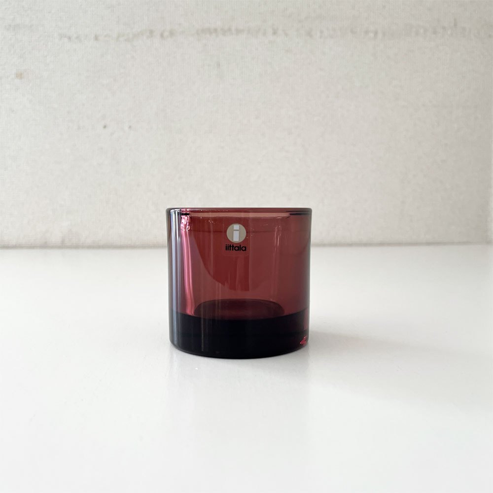 イッタラ iittala マリメッコ marimekko キビ kivi キャンドルホルダー パープル 60mm 箱付 ヘイッキ・オルヴォラ フィンランド scope別注 廃番カラー ◎