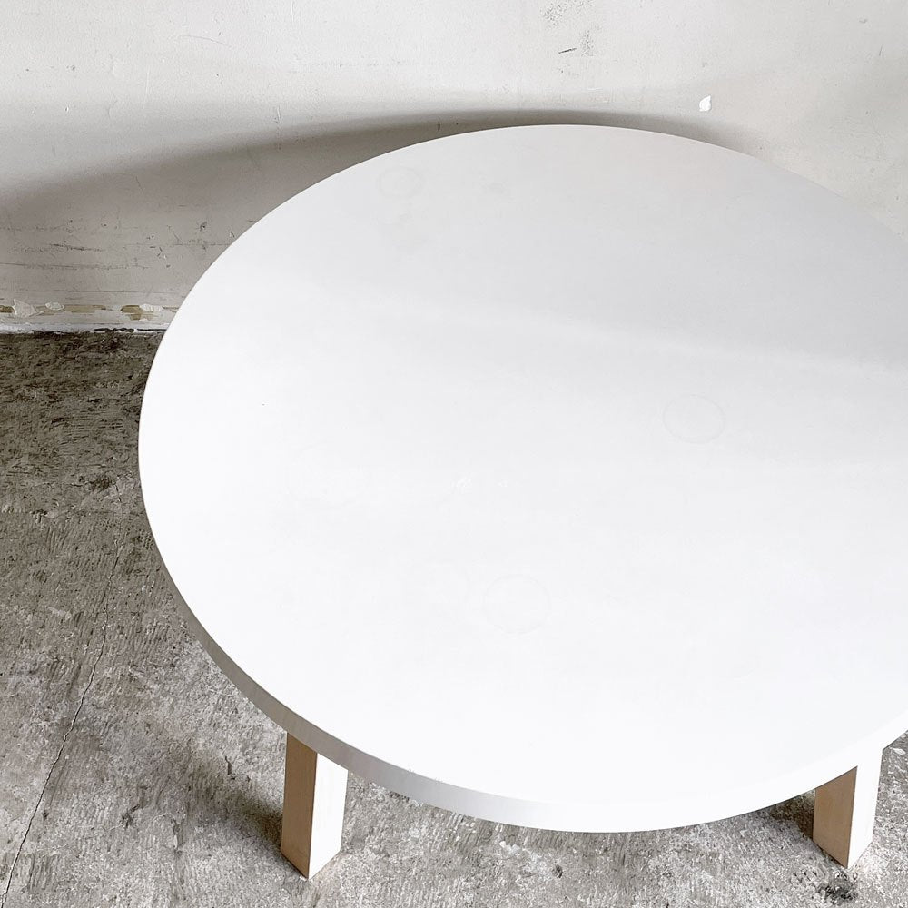 フランフラン Francfranc FHU コーヒーテーブル センターテーブル ローテーブル ラウンド Φ85cm ナチュラルデザイン ■