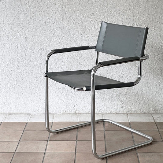 スタジオライン studio Line S34 カンティレバー アームチェア ダイニングチェア Mart Stam マルト スタム イタリア製 村田合同取り扱い リプロダクト B ◇