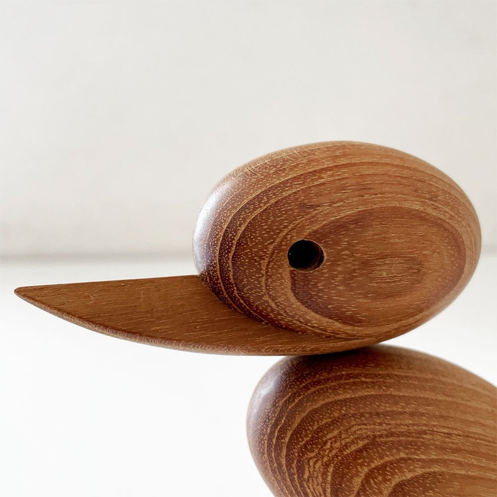 アーキテクトメイド Architectmade ダックリング Duckling チーク無垢材 オブジェ H9cm ハンス・ボーリン Hans Bolling 定価￥13,750- ◎