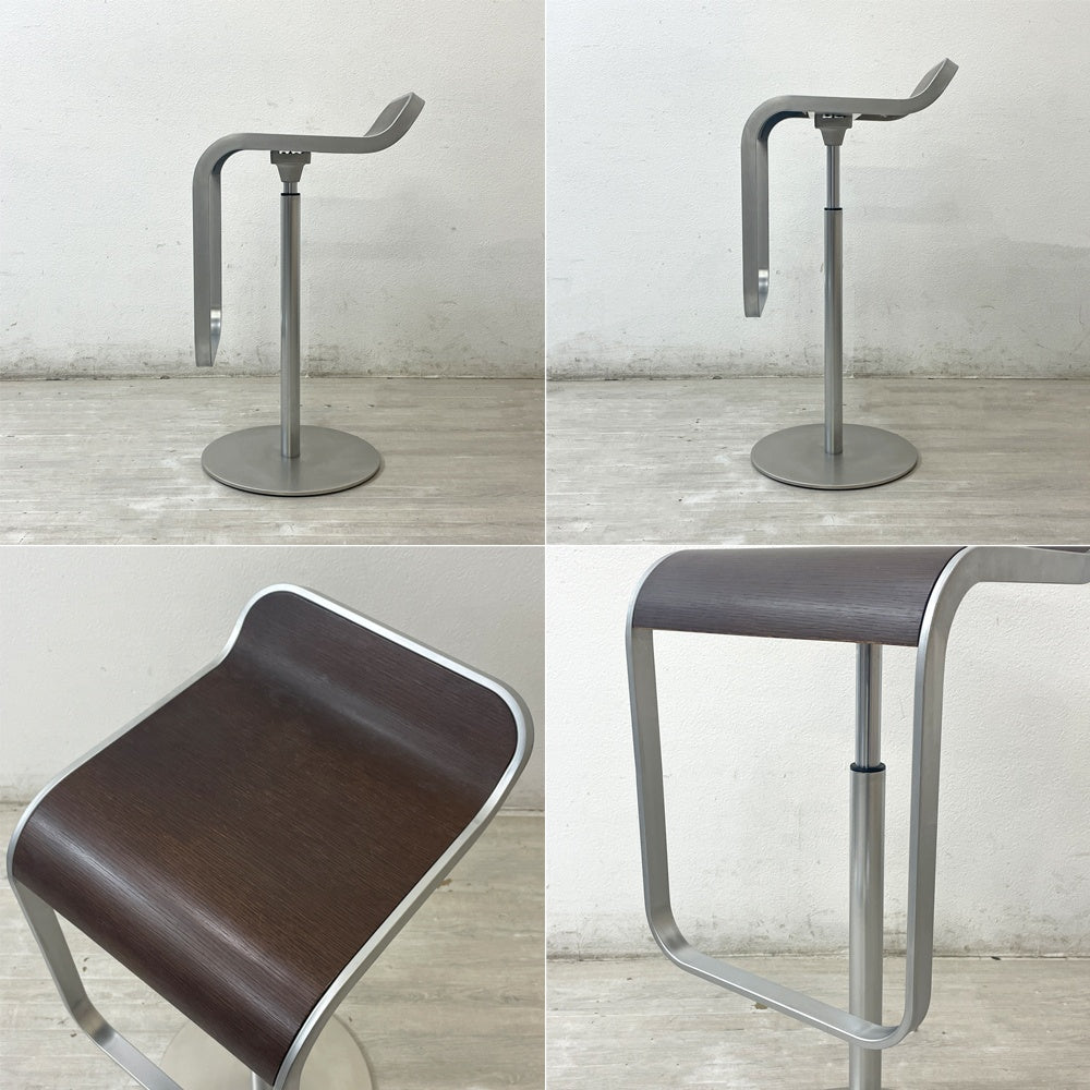 ラパルマ La palma レム LEM カウンタースツール 昇降式 カウンターチェア ハイスツール ウッドシート ダークウォールナット AZUMI アズミ A ●