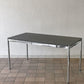 USMモジュラーファニチャー USM Haller USMハラーテーブル ワーキングデスク ダイニングテーブル MDF ミッドグレー W150×D75×H74cm アジャスター ◇