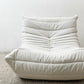 リーンロゼ ligne roset トーゴ TOGO 1P ソファ フランス家具 ウルトラスエード ホワイト ミッシェルデュカロワ Michel Ducaroy ●