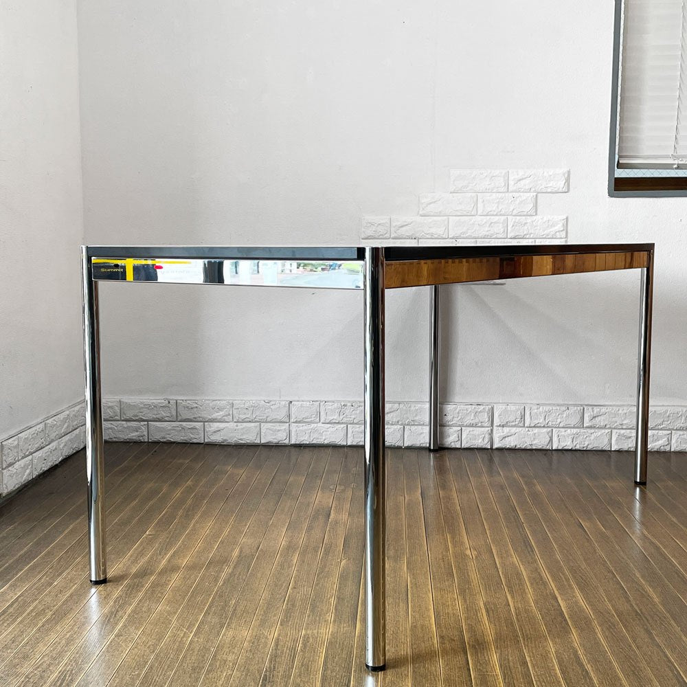 USMモジュラーファニチャー USM Haller USMハラーテーブル ワーキングデスク ダイニングテーブル パールグレーラミネート(ホワイト) フリッツ・ハラー スイス ◎
