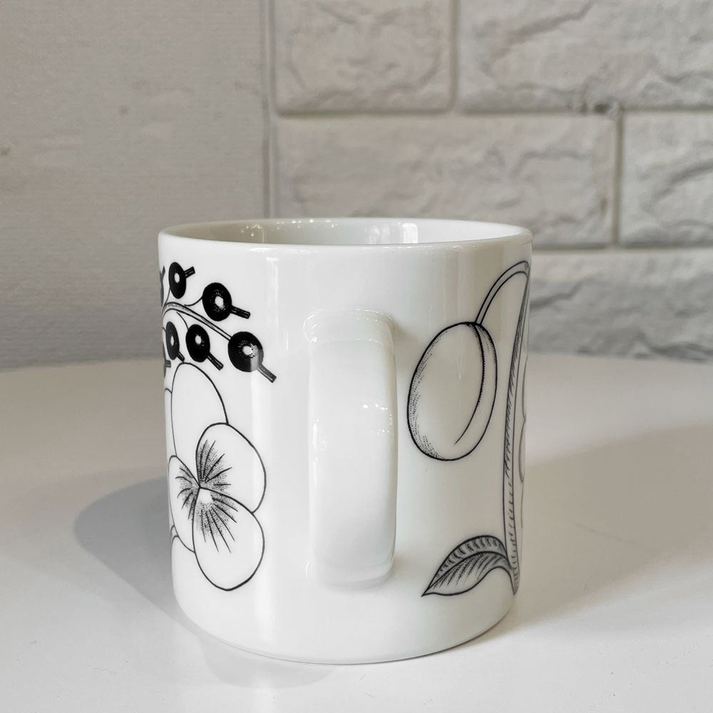 アラビア ARABIA パラティッシ PARATIISI マグカップ ブラック 350ml 旧ロゴ 北欧食器 B ◎