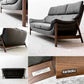 カリモク karimoku ZU6203 3シーター ソファ ハイバック 本革 ブラック オーク材 モカブラウン W194cm 定価￥420,200- ●