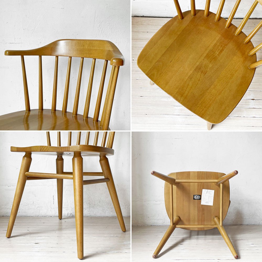 アクメファニチャー ACME Furniture ウィンダン WINDAN サイドチェア ダイニングチェア ハーフアーム ビーチ材 定価￥35,200- ★