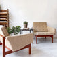 フランス＆サン France & Søn モジュラインソファ Moduline Sofa ラウンジチェア 2Pソファ チーク材 グレーファブリック デンマークビンテージ ★