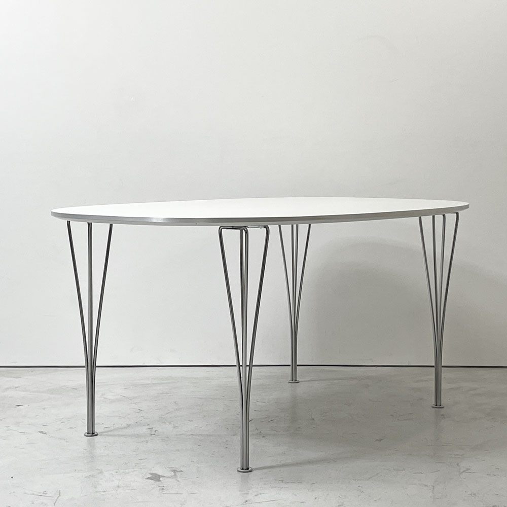 フリッツハンセン Fritz Hansen Bテーブル スーパー楕円テーブル ダイニングテーブル ピート・ハイン ブルーノ・マットソン アルネ・ヤコブセン デンマーク 北欧家具 ●