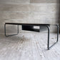無印良品 MUJI × トーネット THONET スチールパイプ ローテーブル Lサイズ ラック付き ダークグレー ドイツ バウハウス 廃番希少 ♪