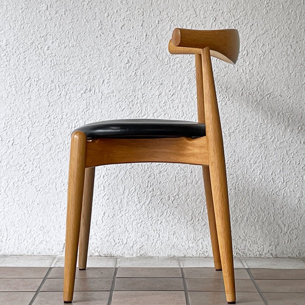 カールハンセン＆サン Carl Hansen & Son CH20 エルボーチェア ダイニングチェア オーク材 レザー 本革 ハンス・J・ウェグナー ◇
