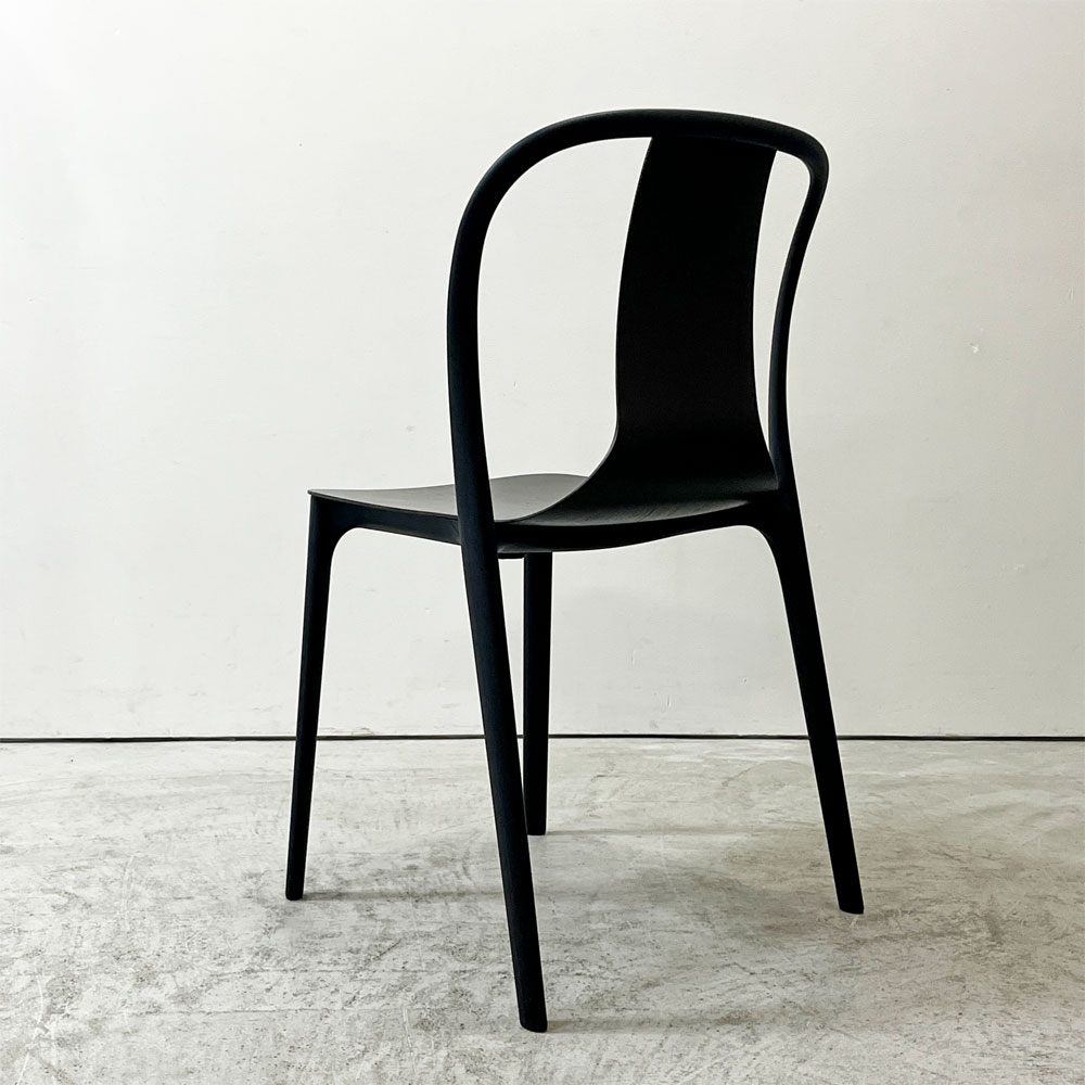ヴィトラ Vitra ベルヴィルチェア Belleville Chair アームレスチェア ダイニングチェア スタッキングチェア オーク材 ダークブラウン系カラー ロナン & エルワン・ブルレック B ●