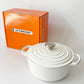 ルクルーゼ LE CREUSET ココットロンド 22cm ホワイト 両手鍋 鋳物 ★