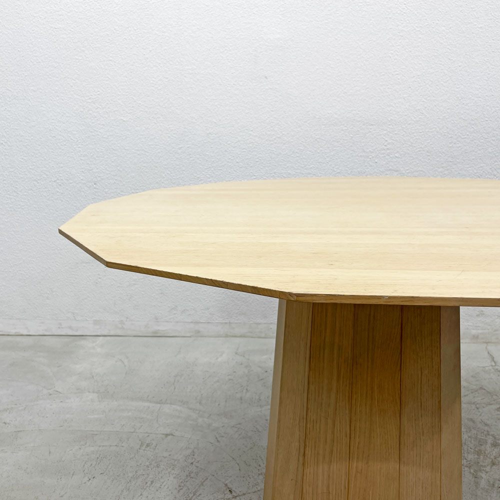 カリモクニュースタンダード KARIMOKU NEW STANDARD カラーウッド ダイニングテーブル COLOUR WOOD DINING 120 14角形 国産クリ材 〓