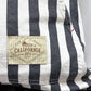 バッシュ BasShu カリフォルニア California 50's クッション デニム×ホワイト ストライプ ポケット付き 45×45cm ●