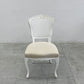 サラグレース Sarah Grace SGD デビュー ダイニングチェア DEBUT DINING CHAIR CHARM BD WHITE&NATURAL LINEN ラタンバック アンティーク風 オーク材 参考価格約55,000円B〓