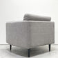 ボーコンセプト BoConcept リール LILLE 1Pソファ グレー ファブリック 北欧家具 モダンデザイン デンマーク アンダース・ノルガード 廃番 ●