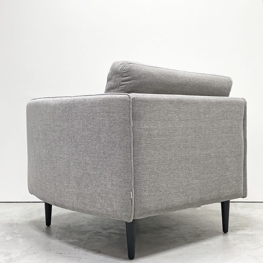 ボーコンセプト BoConcept リール LILLE 1Pソファ グレー ファブリック 北欧家具 モダンデザイン デンマーク アンダース・ノルガード 廃番 ●