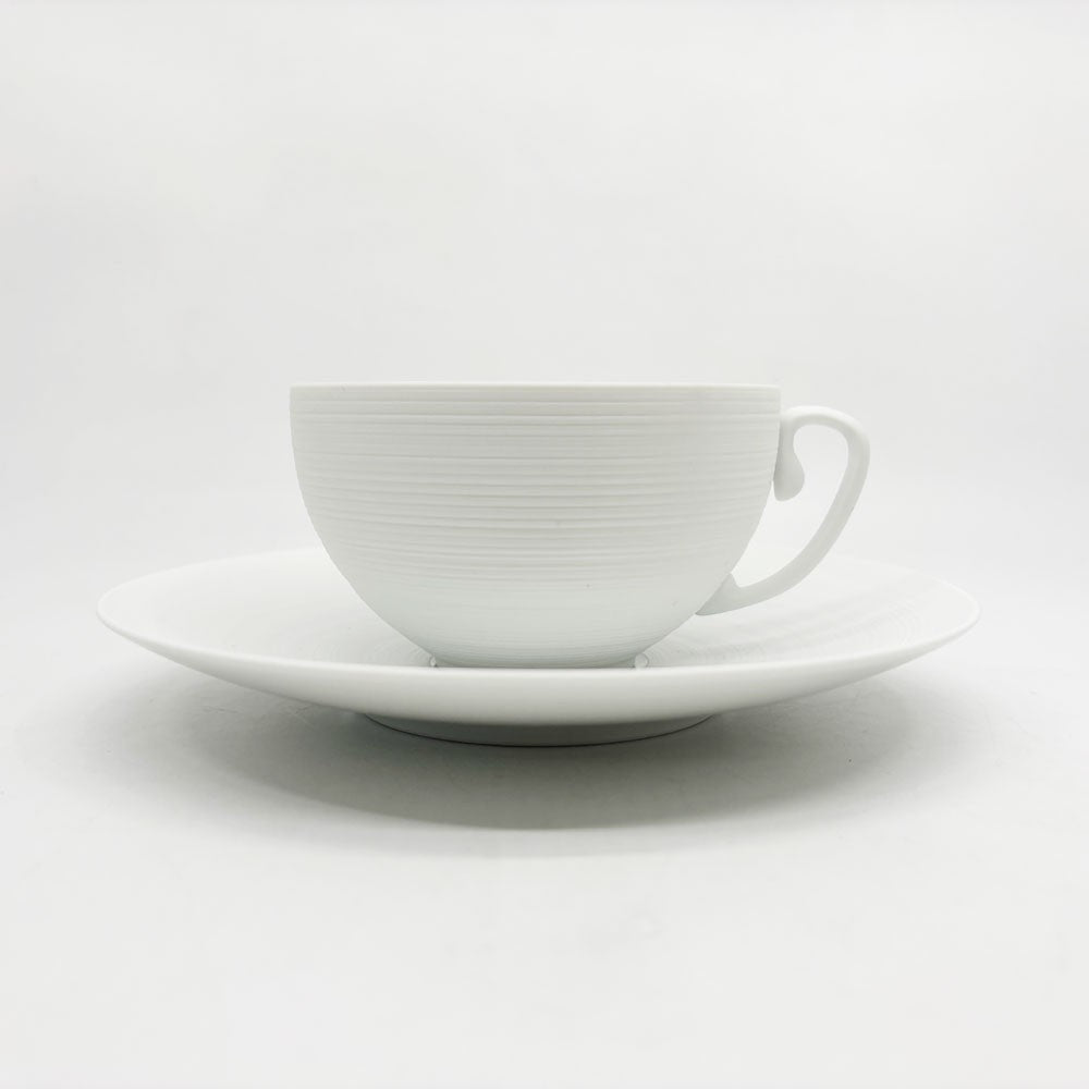 ジャン ルイ コケ JL Coquet エミスフェール Hemisphere ティーカップ＆ソーサー 磁器 洋食器 フランス 欠け ヒビ有 現状品 B ●