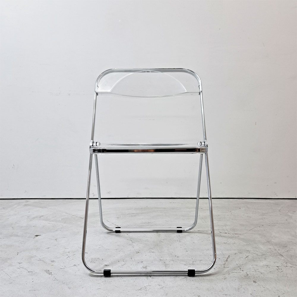 アノニマカステッリ ANONIMA CASTELLI プリアチェア PLIA チェア クリア クロームフレーム ジャンカルロ・ピレッティ イタリア ●