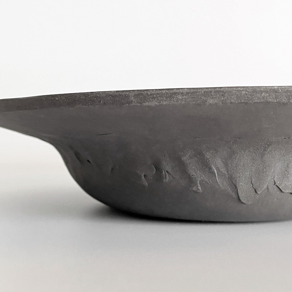 吉田次朗 リムボウル スープ皿 深皿 ホワイトグレー Lサイズ Φ26cm 陶器 現代作家 ■