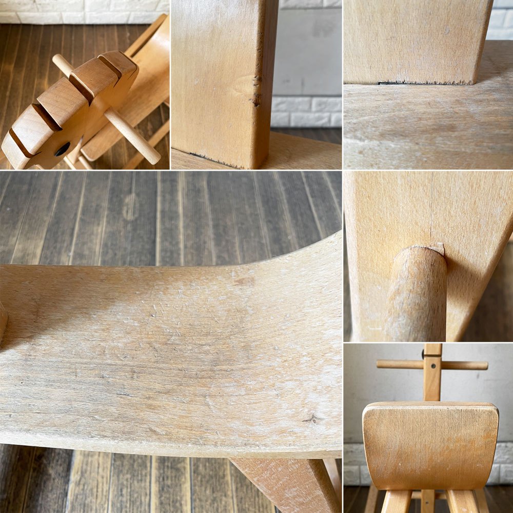 ケラー KELLER 木馬 ロッキングホース ペーター Peter ブナ材 白木 ドイツ 参考価格￥62,700- ◎