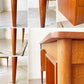 デンマークビンテージ Danish Vintage チーク材 6ドロワー 両袖デスク 6dr Teak Double sleeve desk 背面収納 北欧家具 ★