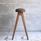ナガノインテリア Friendly!! コッペ coupe kitchen stool ハイスツール キッチンスツール ウォールナット 廃番生地 北欧スタイル ♪