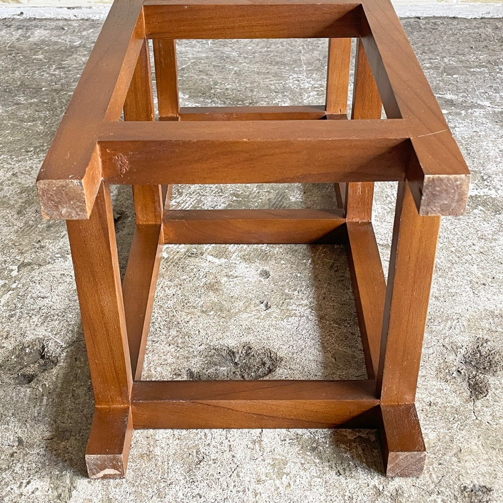 ビーカンパニー B-COMPANY モザイクガラス スモールラック オープンシェルフ 3段 木製 H60.5cm ■