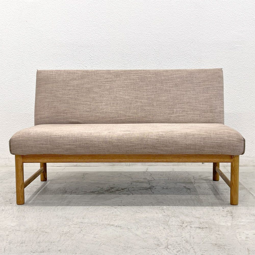 アクタス ACTUS タイム THYME 2シーター ソファベンチ オーク材 W120cm  ナチュラルカラー 〓