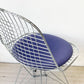ヴィトラ vitra ワイヤーチェア Eames Wire Chair DKR5 エッフェルベース シートパッド付 ファブリック ブルー系 C&R イームズ ミッドセンチュリー ★