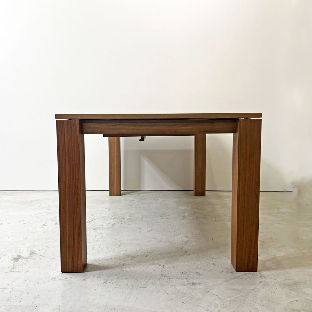 モーダエンカーサ moda en casa アマンド amando 160-220 伸長式 ダイニングテーブル ウォールナット シンプルモダン 廃番 参考定価162,800円 ●