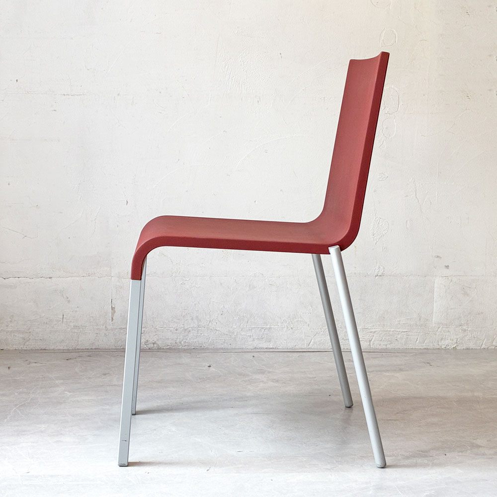 ヴィトラ vitra. ゼロスリー .03 ダイニングチェア スタッキングチェア マールテン・ヴァン・セーヴェレン Maarten Van Severen レッド B ★