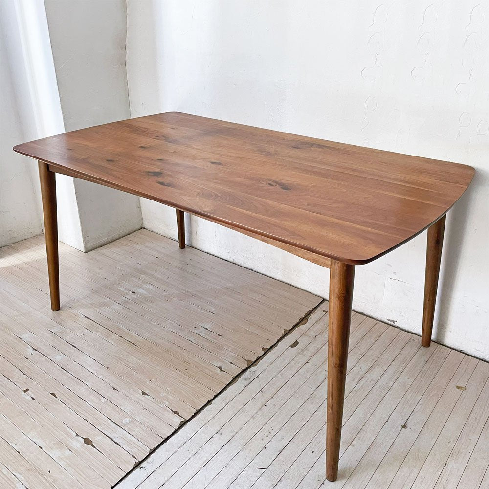 IDC大塚家具 OTSUKA シネマ２ ダイニングテーブル w150cm ウォールナット×アカシア 定価￥126,500- ★