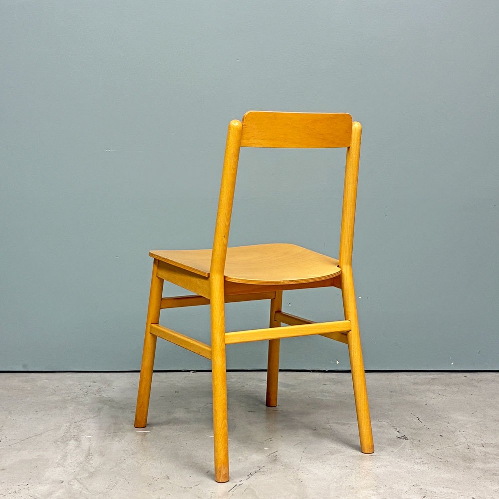 アノニマスデザイン プライウッド ダイニングチェア サイドチェア W40×H77cm ビーチ材 ナチュラル ◎